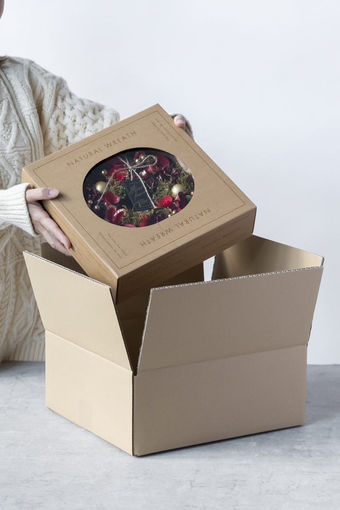 クリスマスリース レッドゴージャス M #2194の写真10枚目