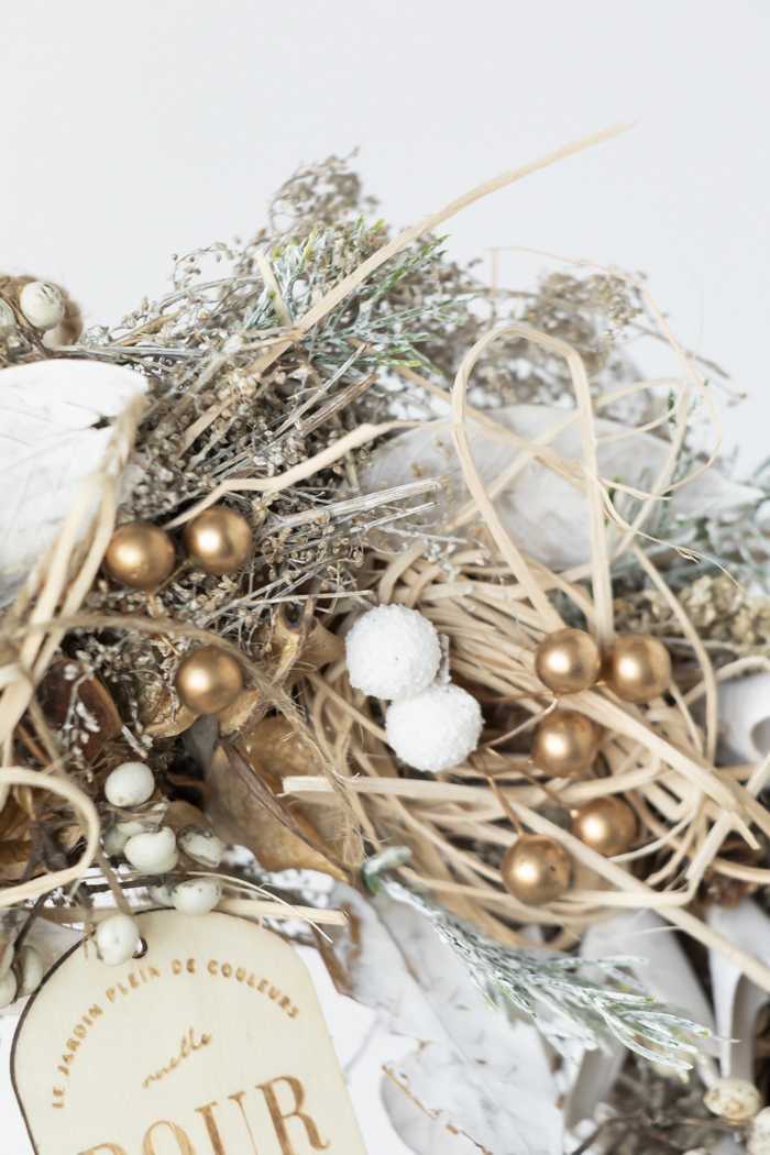 クリスマスリース ナチュラルリーフ L #2196の写真4枚目