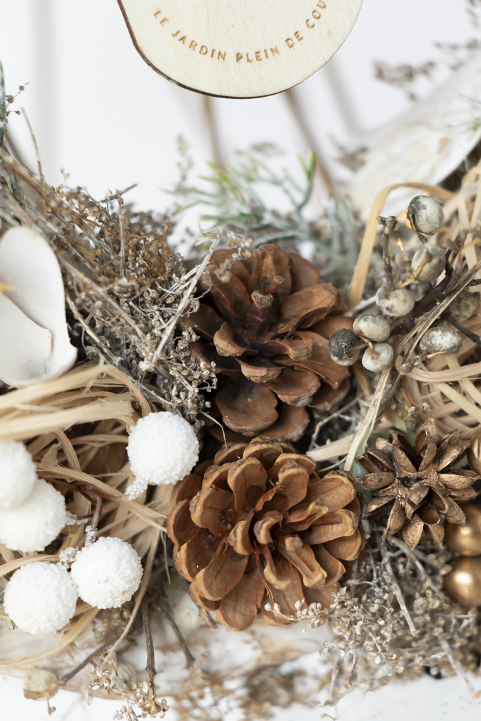 クリスマスリース ナチュラルリーフ L #2196の写真5枚目