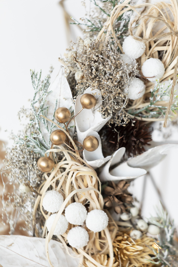 クリスマスリース ナチュラルリーフ L #2196の写真7枚目