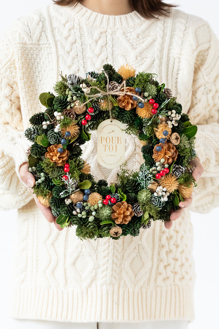 クリスマスリース コニファーフォレスト L #2198