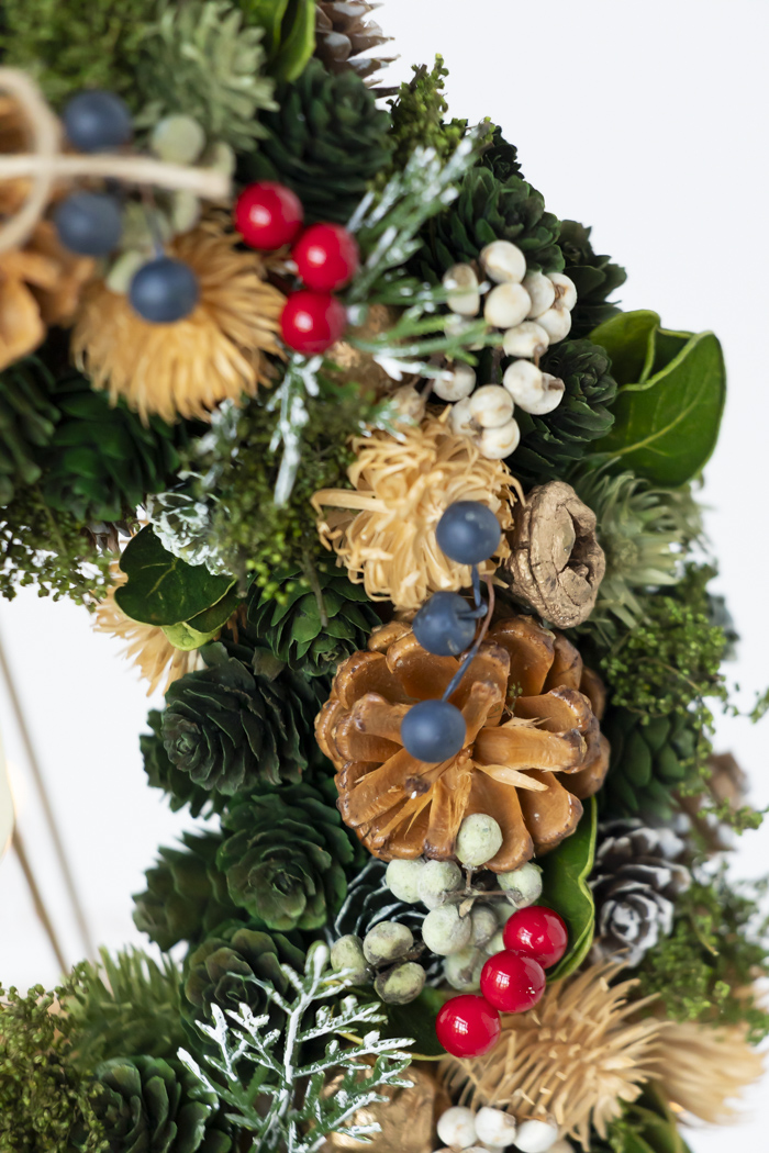 クリスマスリース コニファーフォレスト L #2198の写真4枚目