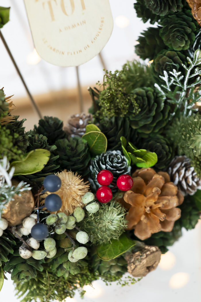 クリスマスリース コニファーフォレスト L #2198の写真5枚目