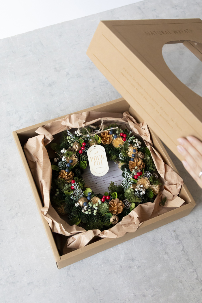 クリスマスリース コニファーフォレスト L #2198の写真8枚目