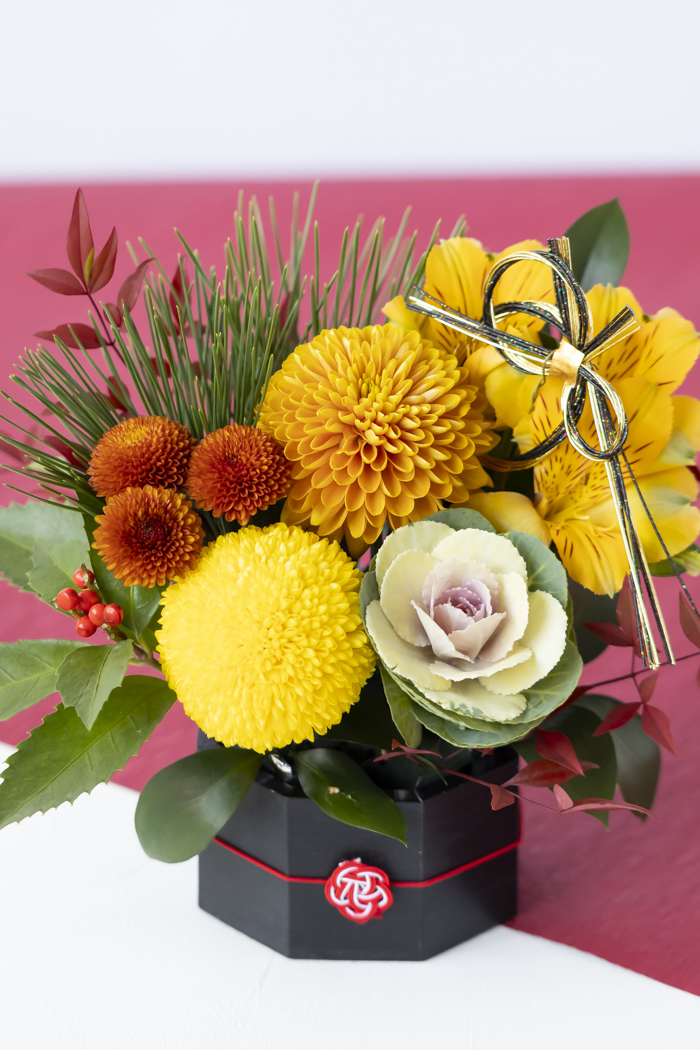 お正月限定 アレンジメント YEL×ORN  #2203 size:60