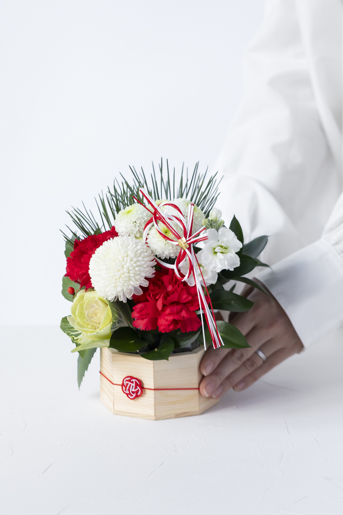 お正月限定 アレンジメント RED #2205 size:60の写真8枚目