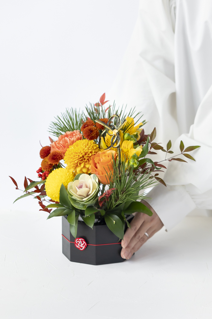 お正月限定 アレンジメント YEL×ORN  #2206 size:80の写真7枚目