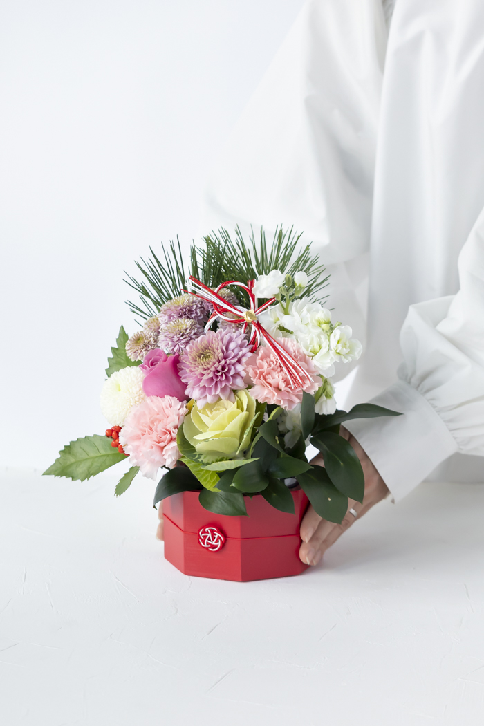 お正月限定 アレンジメント PNK #2207 size:80の写真9枚目