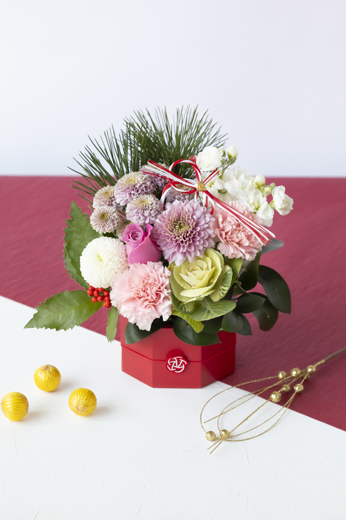 お正月限定 アレンジメント PNK #2207 size:80の写真10枚目