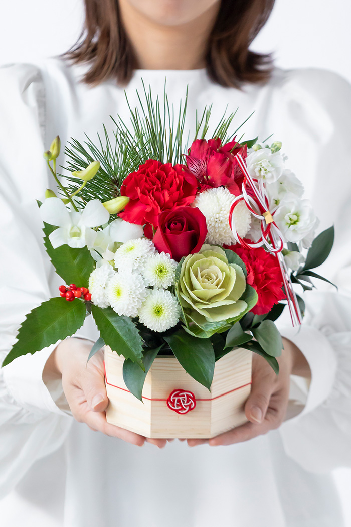 お正月限定 アレンジメント RED #2208 size:80