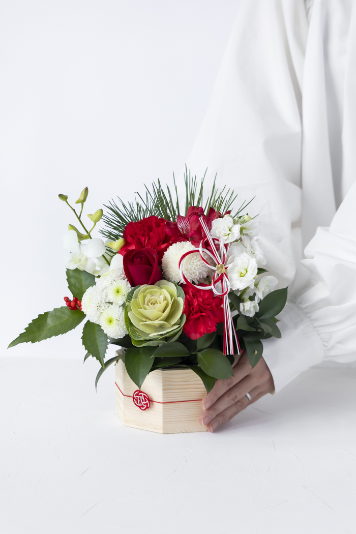 お正月限定 アレンジメント RED #2208 size:80の写真9枚目