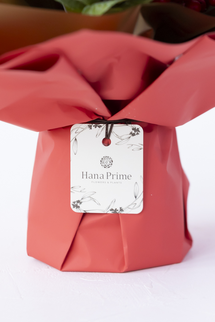 お正月限定 そのまま飾れるブーケ RED #2213 size:80の写真7枚目