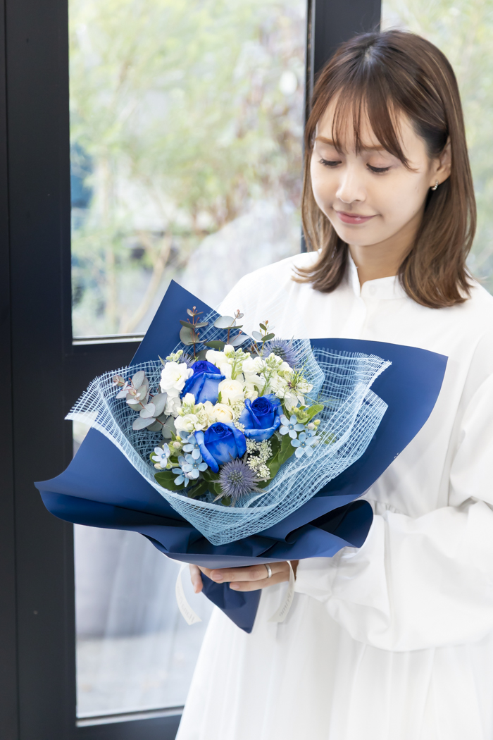 花束 ラウンドブーケ #2244 size:80｜HanaPrime（ハナプライム）