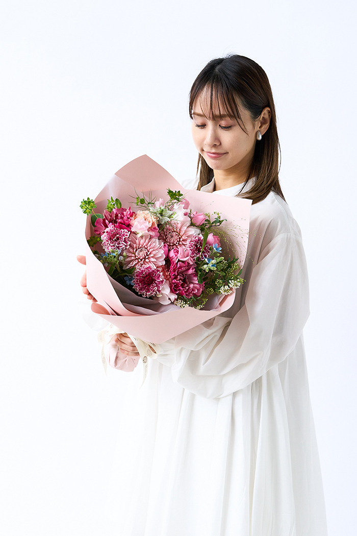 季節の花束 スタンダードブーケ #2261 size:100の写真3枚目