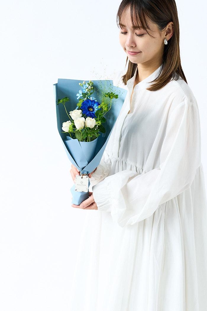 季節の花束 ミニブーケ #2263 size:80 Blueの写真3枚目