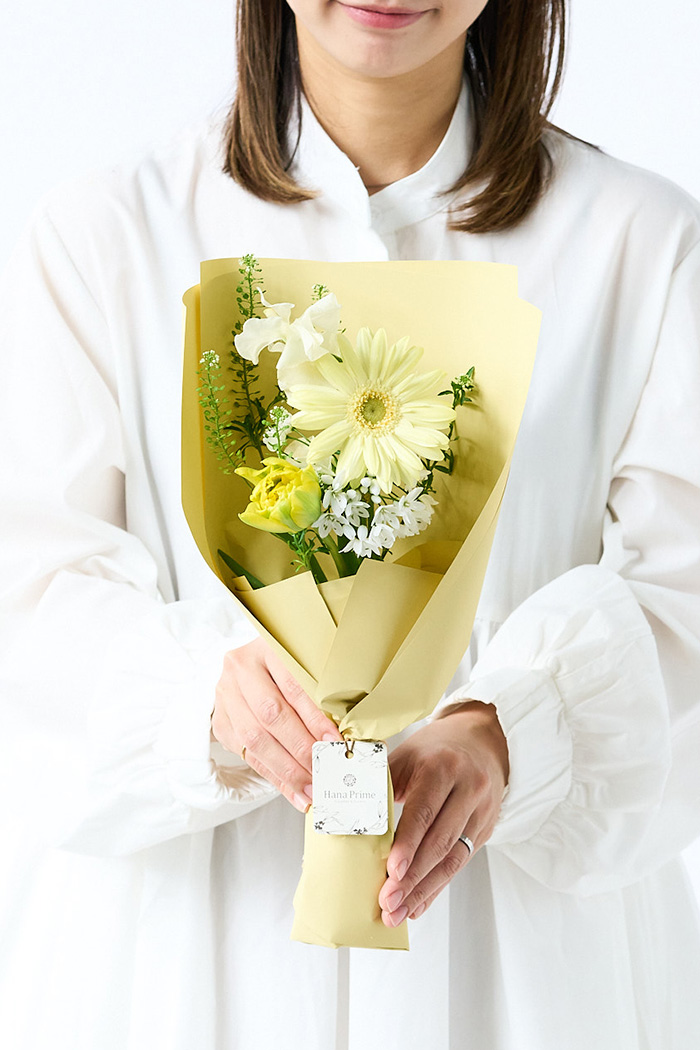 季節の花束 ミニブーケ #2264 size:80 Yellow