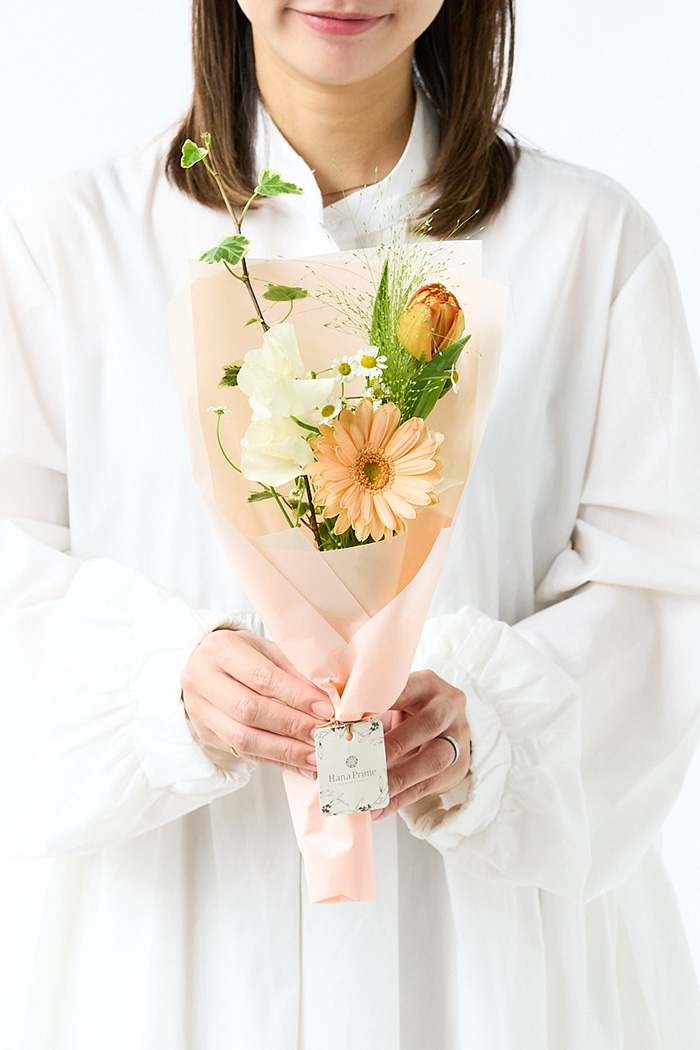 季節の花束 ミニブーケ #2266 size:80 Orange