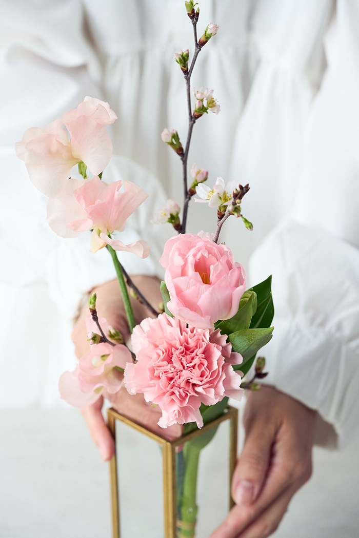 季節の花束 ミニブーケ #2267 size:80 Pinkの写真2枚目