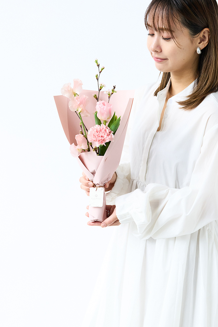 季節の花束 ミニブーケ #2267 size:80 Pinkの写真3枚目