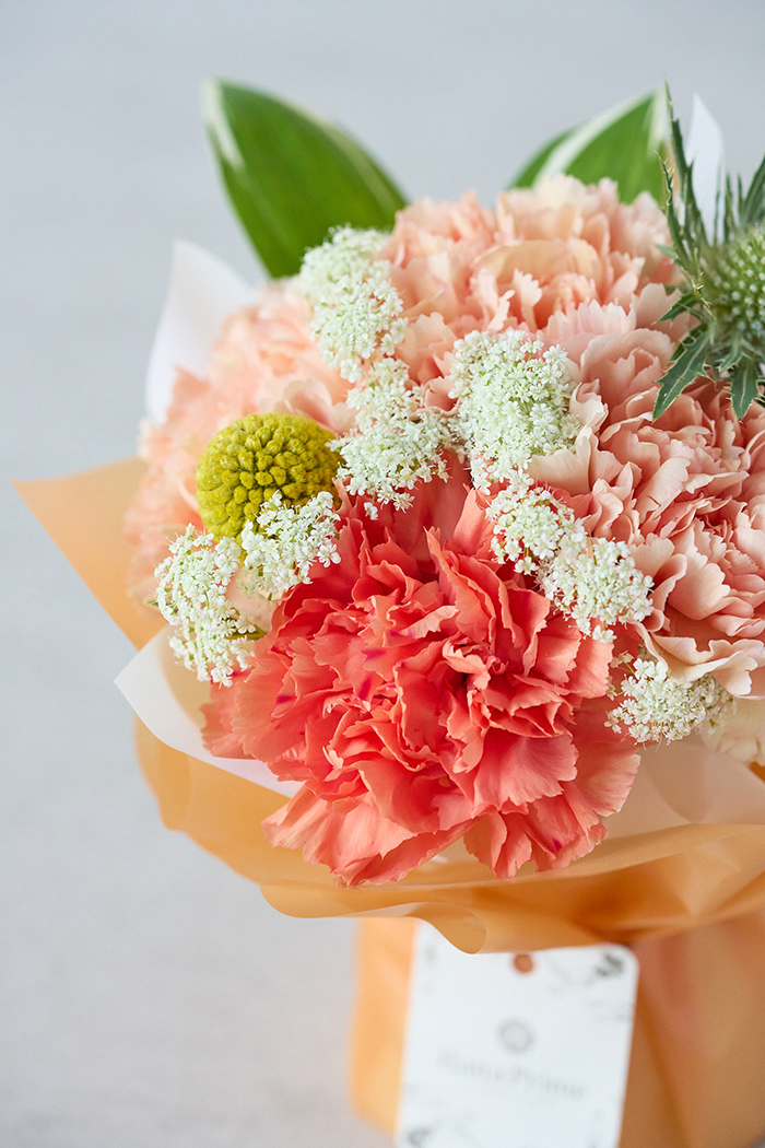 母の日 Special そのまま飾れる花束 #2277 size:S くすみORANGEの写真4枚目