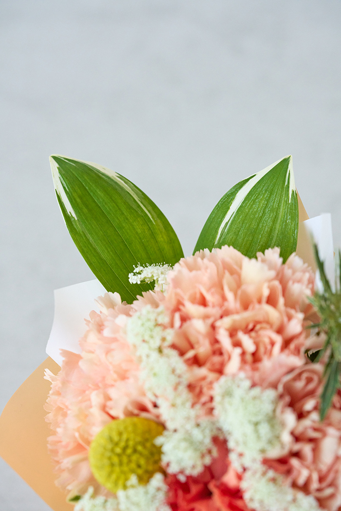 母の日 Special そのまま飾れる花束 #2277 size:S くすみORANGEの写真5枚目