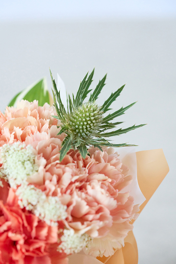 母の日 Special そのまま飾れる花束 #2277 size:S くすみORANGEの写真7枚目