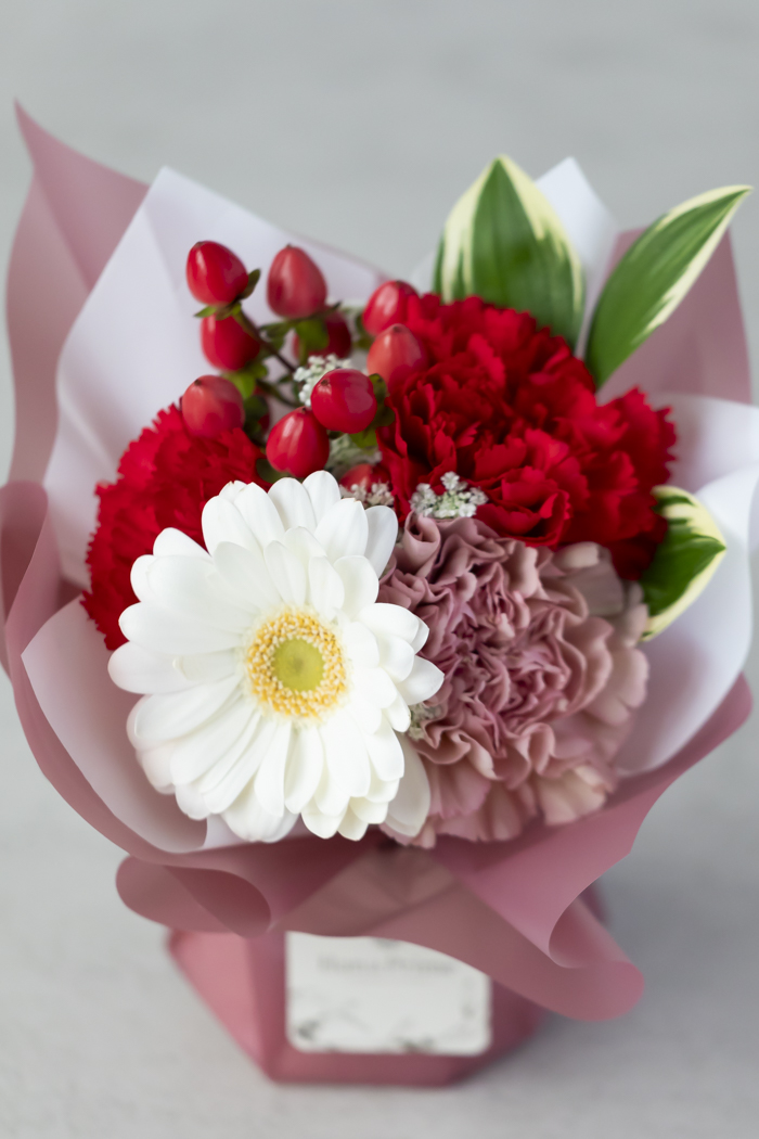 母の日 Special そのまま飾れる花束 #2279 size:S RED