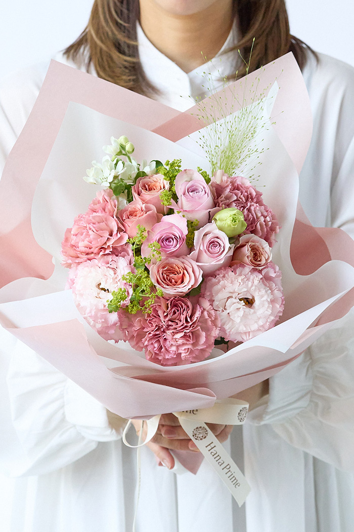 母の日 Special 花束 ラウンドブーケ #2281 size:80 PINK｜HanaPrime