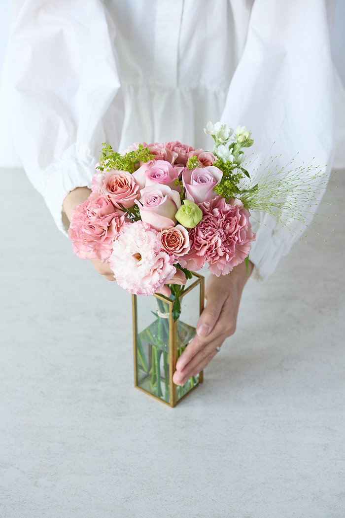 母の日 Special 花束  ラウンドブーケ #2281 size:80 PINKの写真10枚目