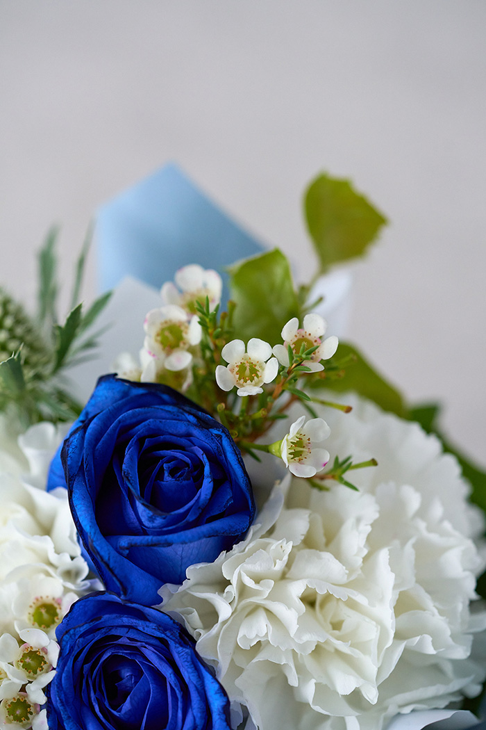 そのまま飾れるブーケ #2306 size:60 Blue