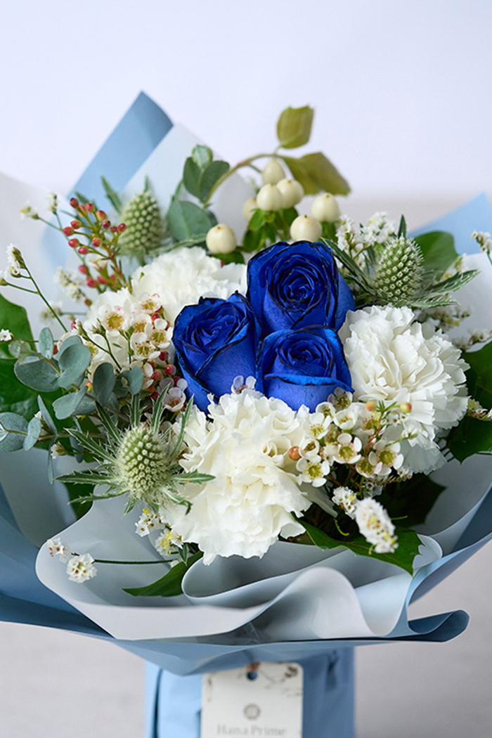そのまま飾れるブーケ #2307 size:80 Blue
