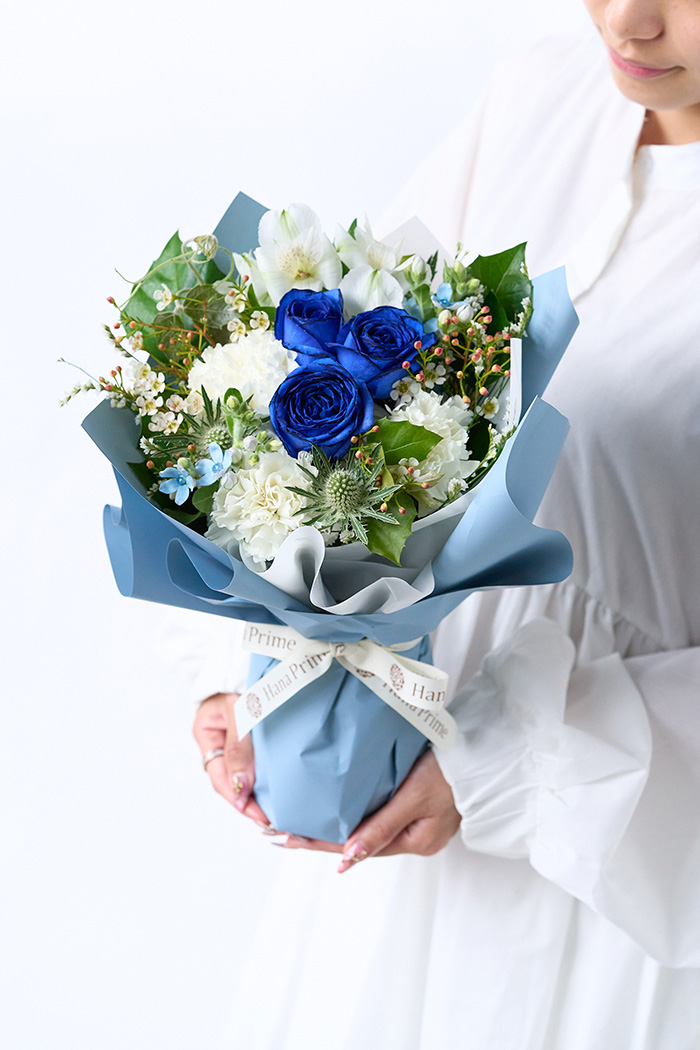 そのまま飾れるブーケ #2308 size:100 Blueの写真3枚目