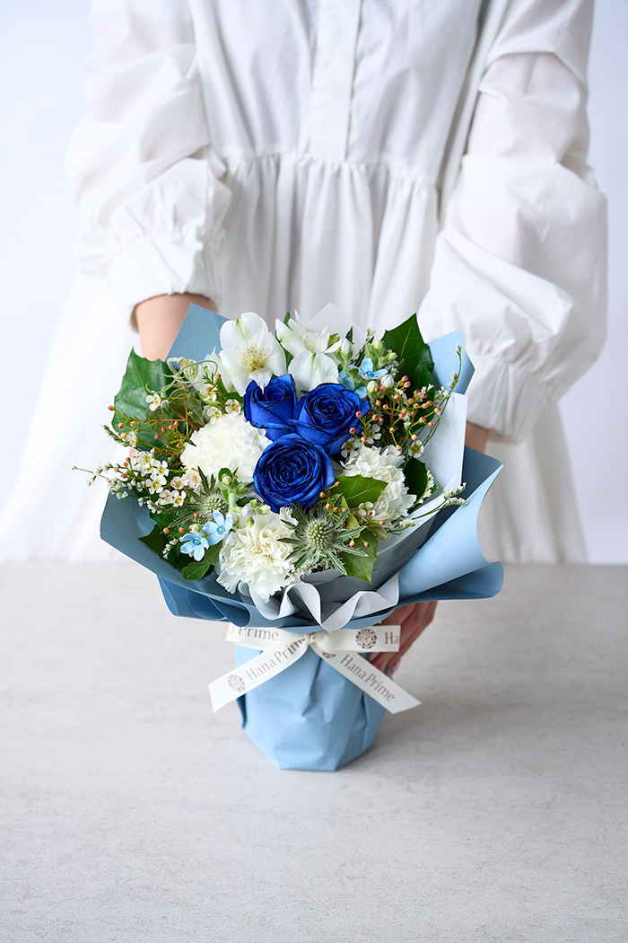 そのまま飾れるブーケ #2308 size:100 Blueの写真10枚目
