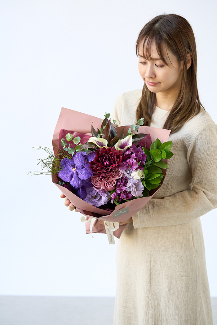 花束 ラウンドブーケ #2364 size:100の写真3枚目