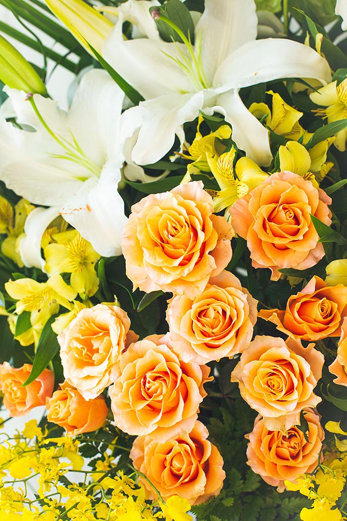 スタンド花 2段 ミックス #372｜HanaPrime（ハナプライム）