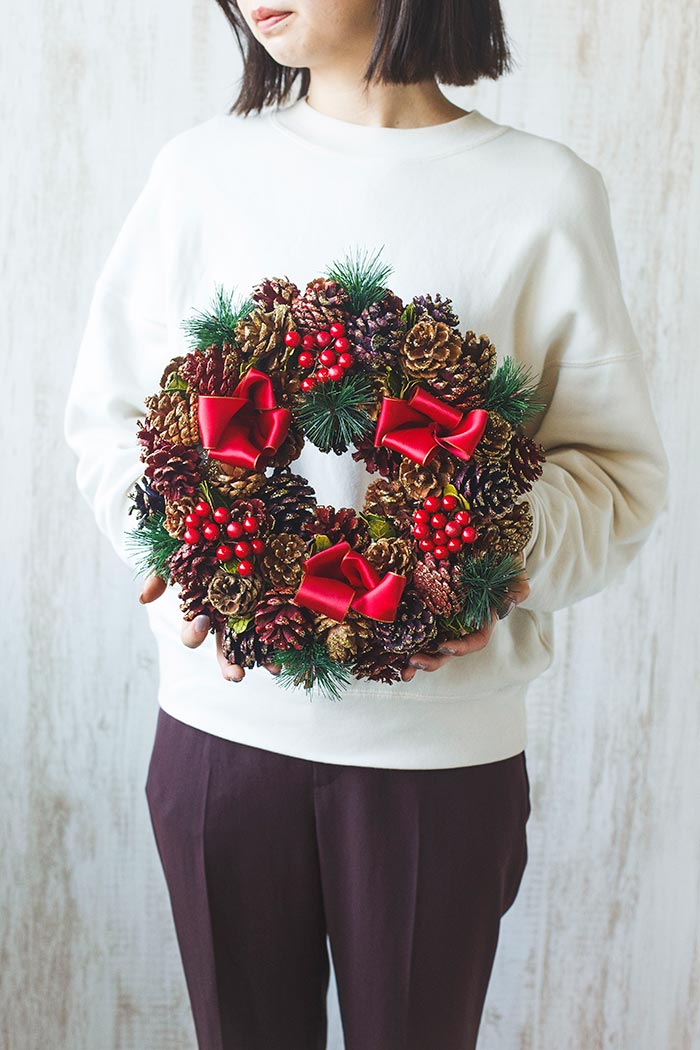 クリスマスリース M 513 公式 Hanaprime 花と植物のギフト通販 クリスマスリース M 513 公式 Hanaprime 花と植物のギフト通販