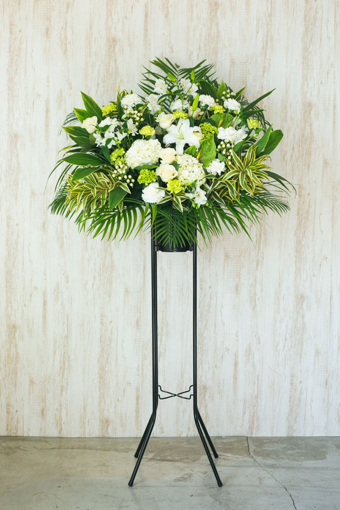 スタンド花 1段 ホワイト系 #538 スタンド花 1段 ホワイト系 #538