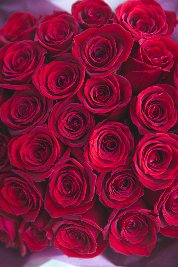 花束 ローズブーケ国産バラ 30本 #693 size:100　REDの写真 2