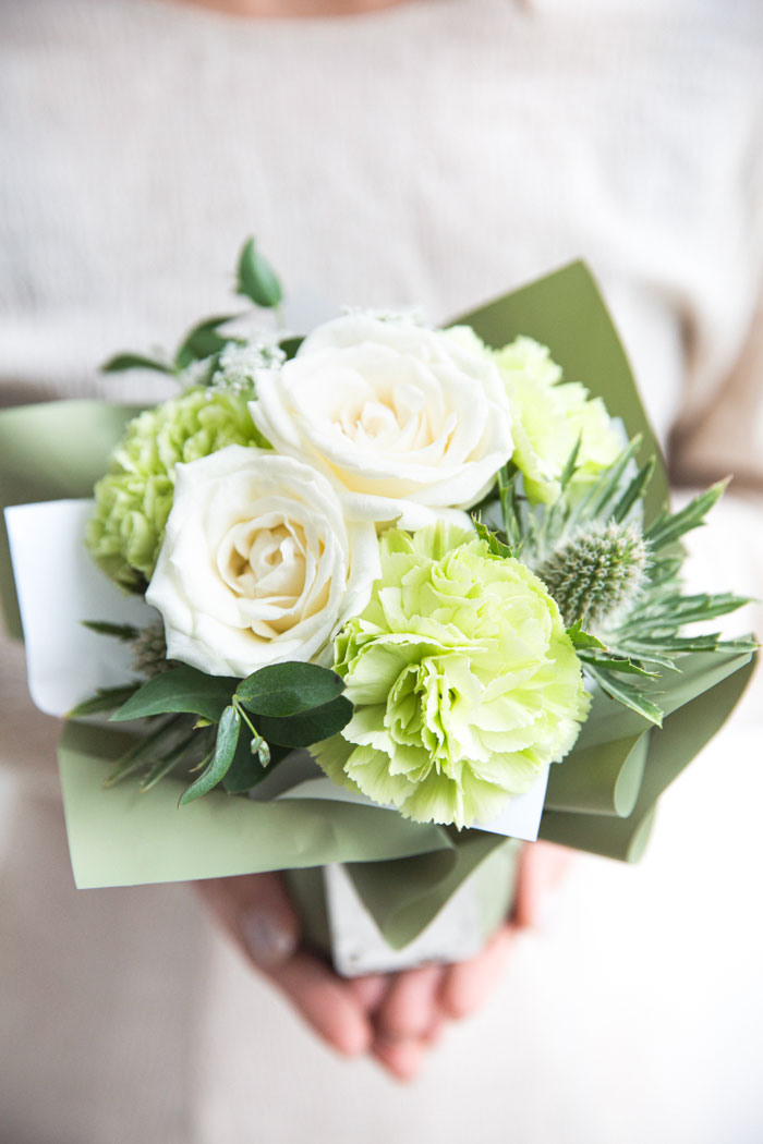 花束 そのまま飾れるブーケ #738 size:60　WHT