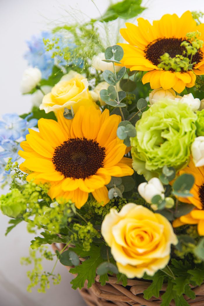 アレンジメント バスケット #742 size:100