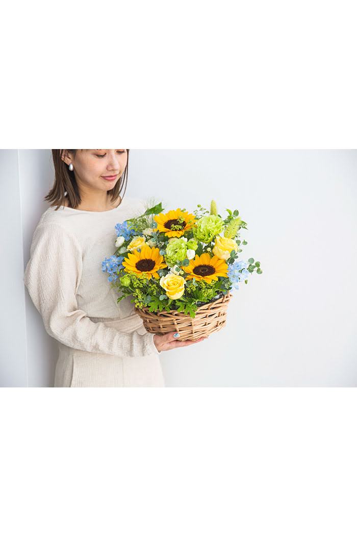 アレンジメント バスケット #742 size:100の写真5枚目