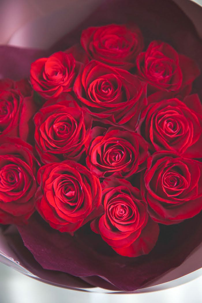 花束 ローズブーケ バラ 12本 #746 size:80　RED