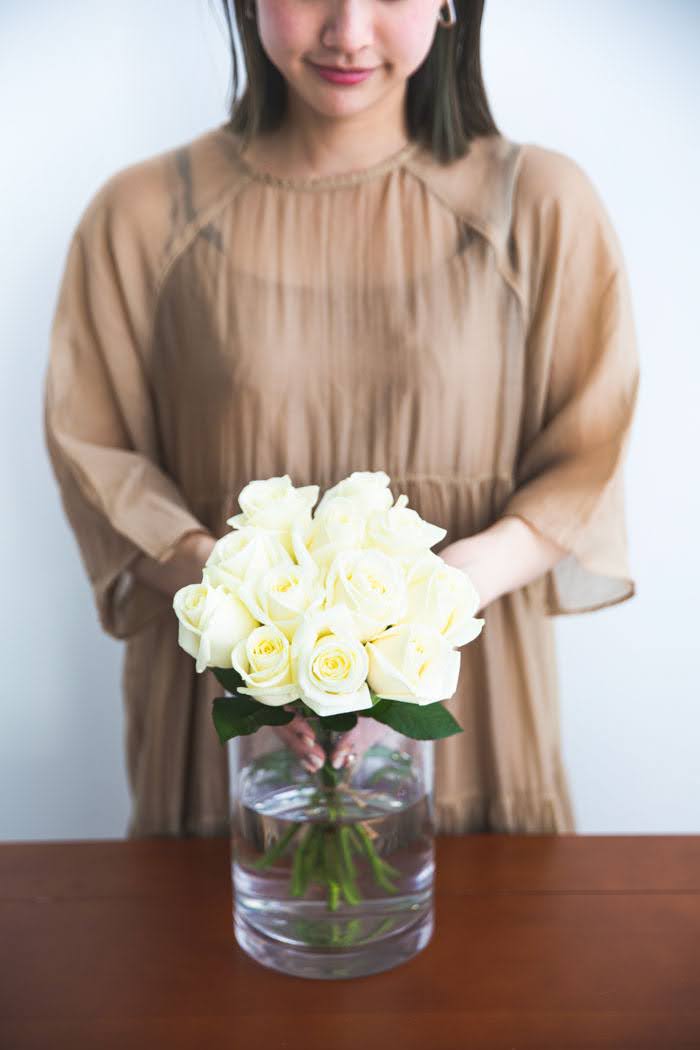 花束 ローズブーケ バラ 12本 #749 size:80　WHTの写真5枚目