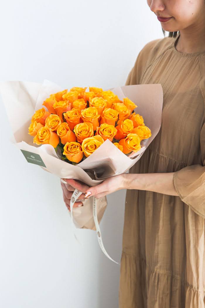 花束 ローズブーケ国産バラ 30本 #792 size:100　ORNの写真 3