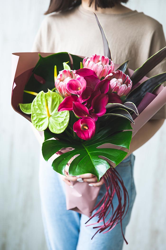 ピンク系の花束を探す 公式 Hanaprime 花と植物のギフト通販