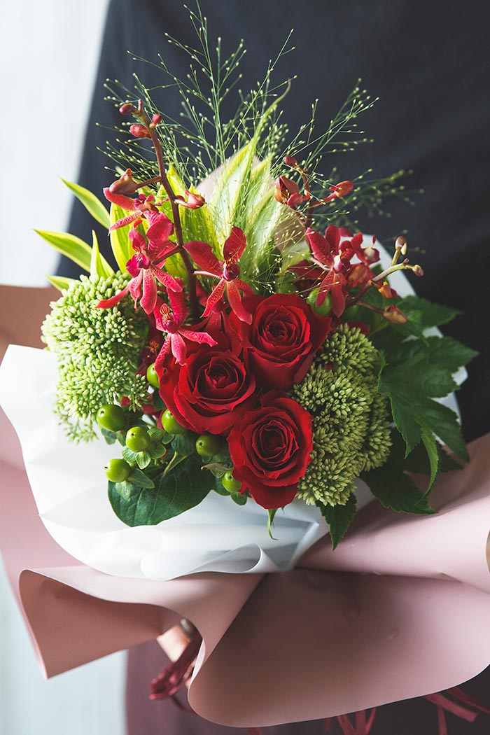 そのまま飾れるブーケ #848 size:80 REDの写真1枚目