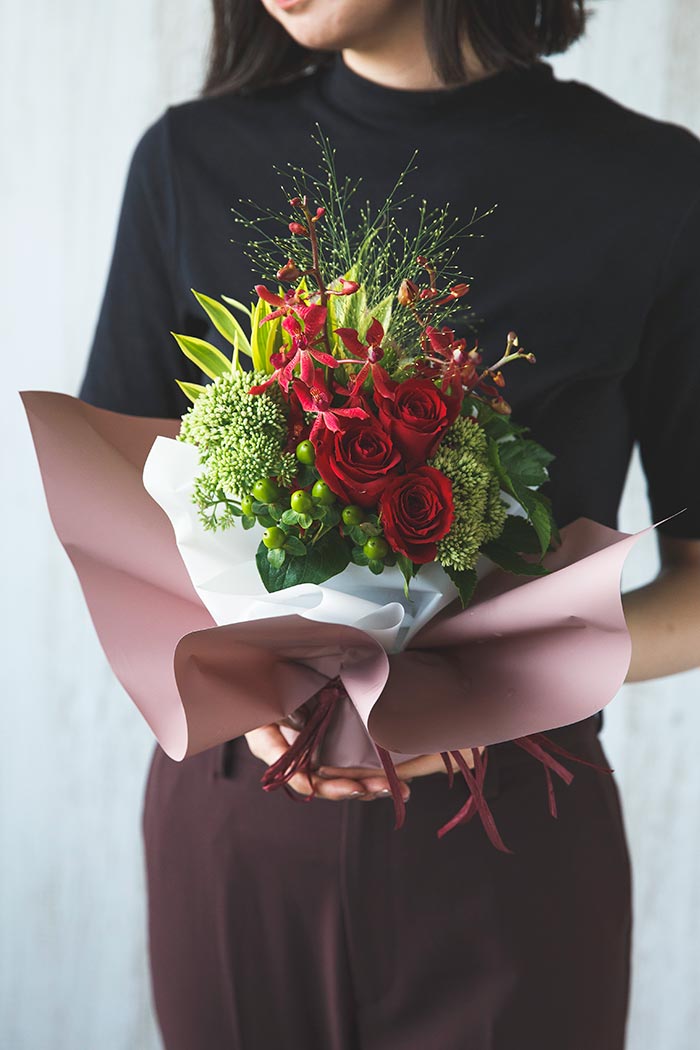そのまま飾れるブーケ #848 size:80 REDの写真3枚目
