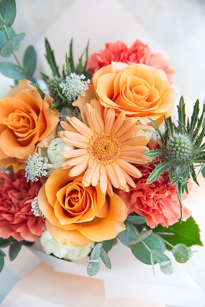 そのまま飾れるブーケ #852 size:80 ORN｜HanaPrime（ハナプライム）