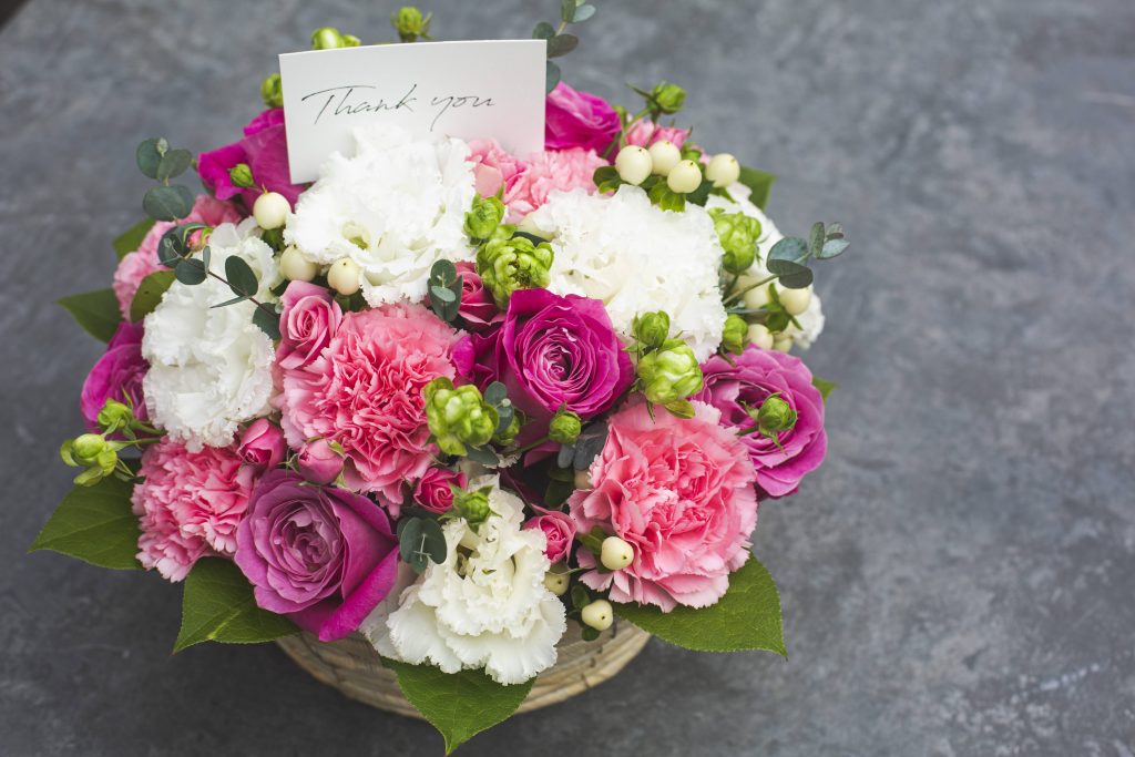 花婚式のお花に添えるメッセージカードの文例