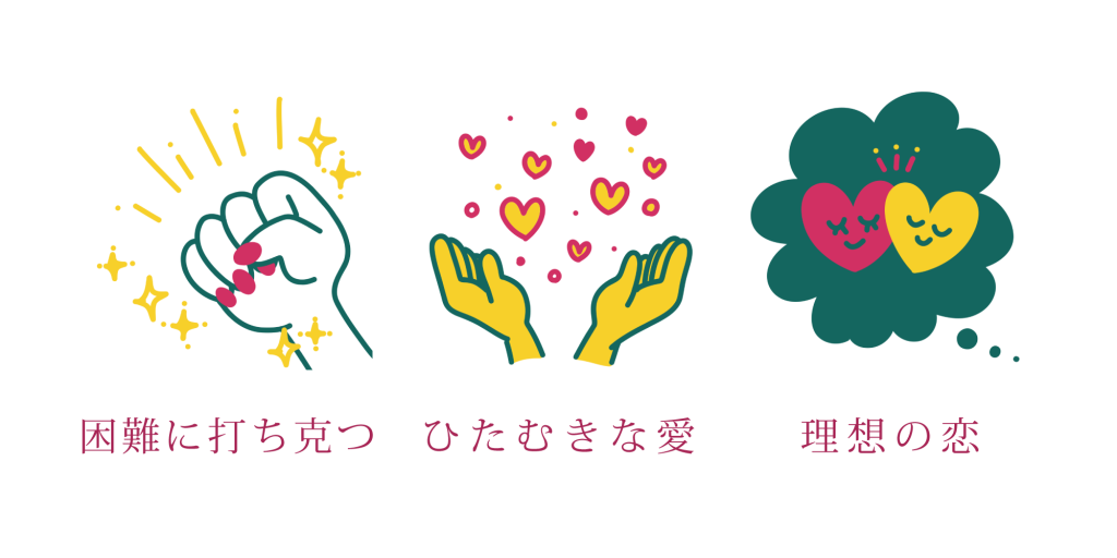 サザンカの花言葉は「困難に打ち克つ」「ひたむきな愛」「理想の恋」